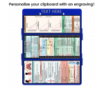 WhiteCoat Clipboard® Trifold - Blue Respiratory Therapy Edition